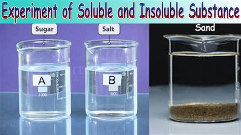 Soluble and Insoluble Substances - Experiment - YouTube