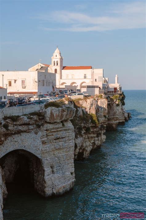 - Sunset over old town of Vieste, Puglia, Italy | Royalty Free Image