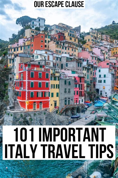 101 Important Travel Tips for Italy - Our Escape Clause | Italy travel ...