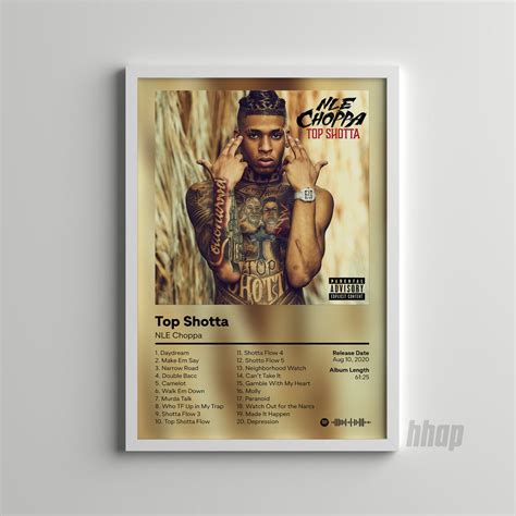 NLE Choppa Top Shotta Custom Album Cover NLE Choppa - Etsy