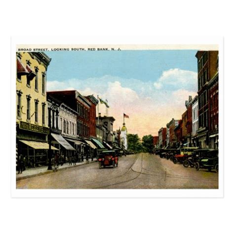 Broad St., Red Bank, NJ Vintage Postcard | Zazzle