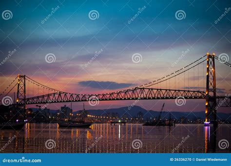 Bridge at Sunset stock photo. Image of city, landmark - 26336270