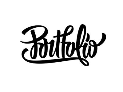 Portfolio Lettering by Mike Jiltsov on Dribbble