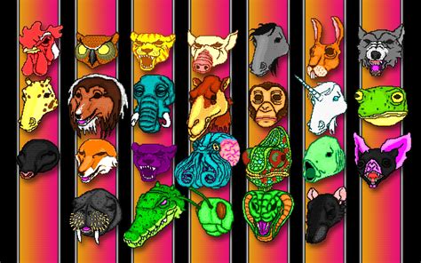 Hotline Miami Inspired Animal Masks Wallpaper HD