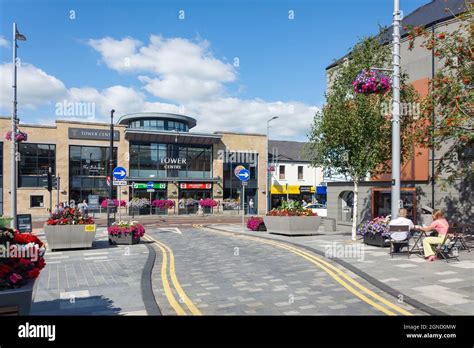 Entrance to tower shopping centre wellington street ballymena fl hi-res ...