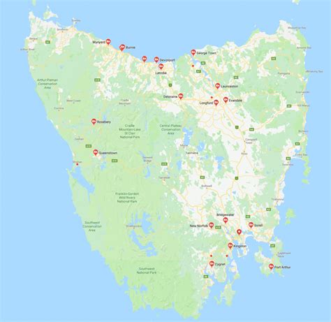 Printable Map Of Tasmania | Printable Maps