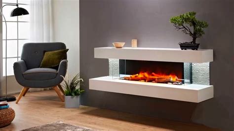 Modern Floating Tv Stand With Fireplace - img-solo