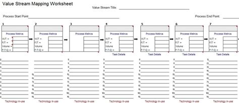 VSM Template for Microsoft Excel