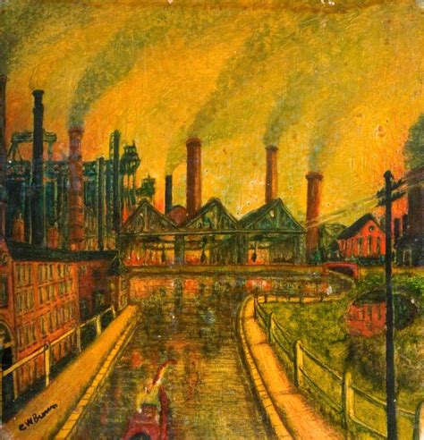 Industrial Scene | Art uk, Painting, Scene art