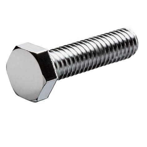 Everbilt 3/8 in.-16 x 1 in. Chrome Hex Bolt (2-Pack)-800464 - The Home ...