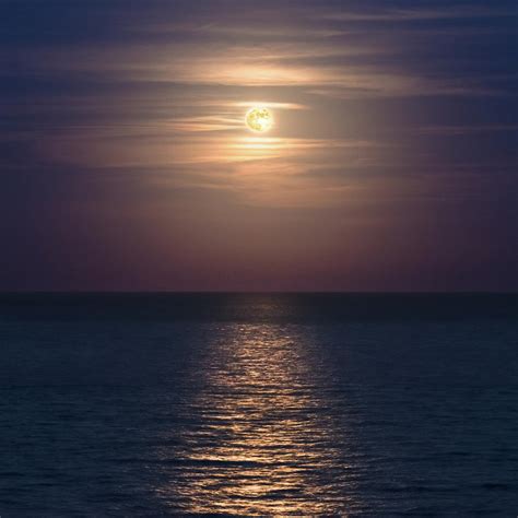 Full Moon Rising over the Sea Photograph by William Dickman - Pixels