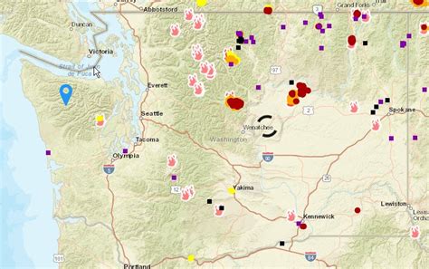 2017 Statewide Fire Map Washington - Map