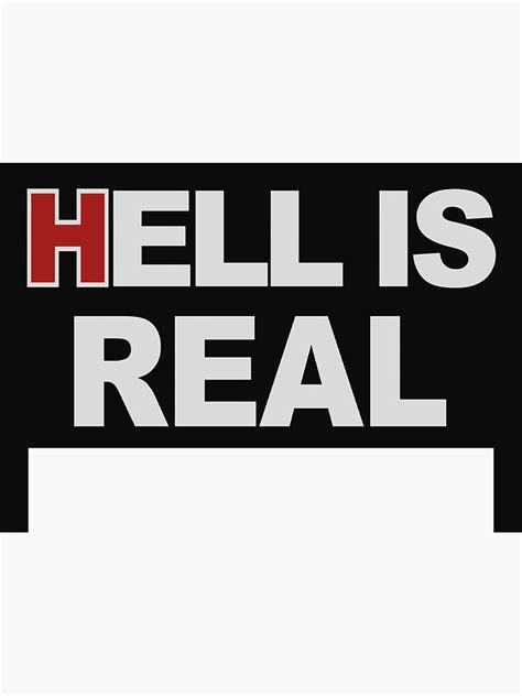 "HELL IS REAL OHIO SIGN" Sticker by rajasaurus | Redbubble