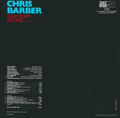 Chris Barber LPs: Everybody Knows