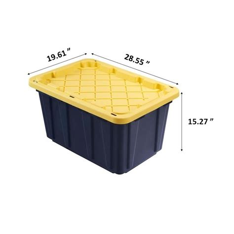 HDX 27 Gal. Tough Storage Bin in Black-HDX27GONLINE(5) - The Home Depot ...