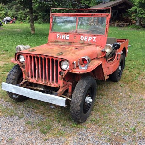 1943 WILLYS MB fire Jeep for restoration military for sale