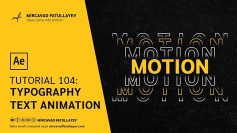 Typography Text Animation - After Effects Tutorial - YouTube