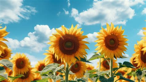 A 4K ultra HD wallpaper of a field of sunflowers, swaying in the breeze