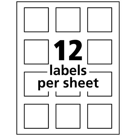 2X2 Label Template