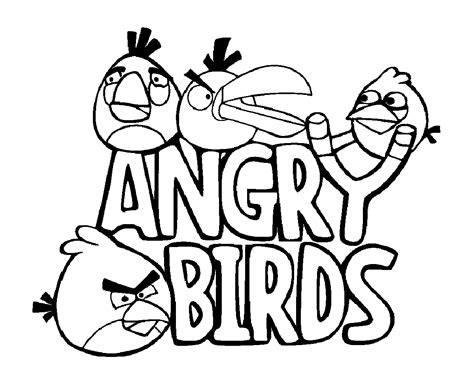 Angry birds coloring page to download - Angry Birds Coloring Pages for Kids