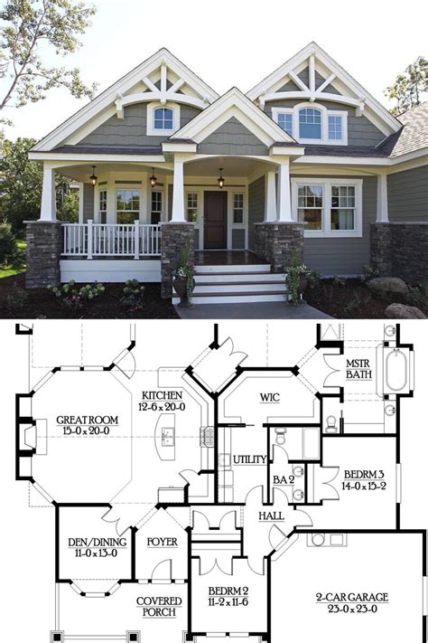 Craftsman floor plan – Artofit