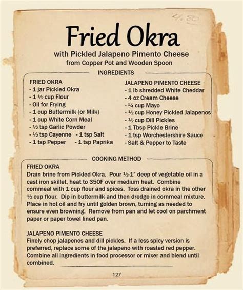 Fried Pickled Okra with Jalapeno Pimento Cheese | Pimento cheese ...