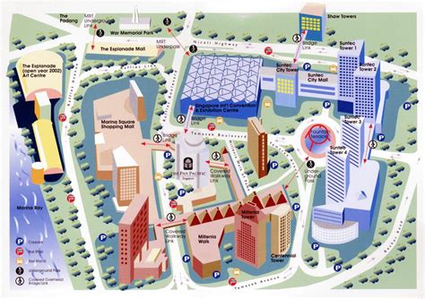 Singapore cbd map - Central Business District Singapore Map (Republic ...