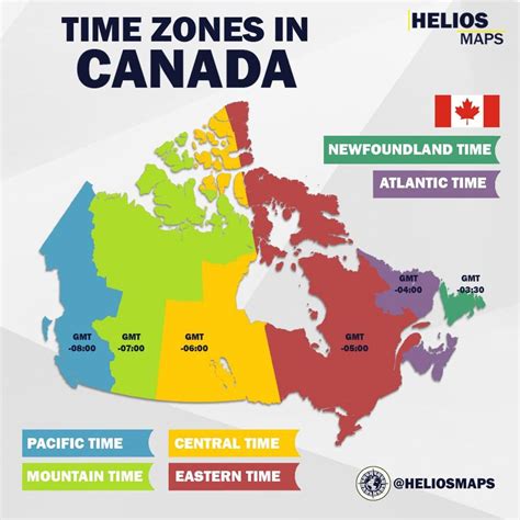 Time zones in Canada (@heliosmaps) : MapPorn