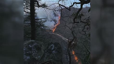 Black Bear Fire continues to grow along I-40 in North Carolina near the ...