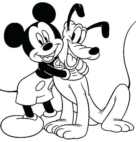 Mickey Mouse And Pluto Coloring Pages at GetColorings.com | Free ...