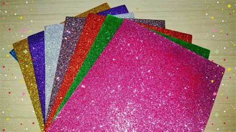 Glitter Paper Crafts | Glitter Foam Sheet Craft Ideas | Valentine's Day ...