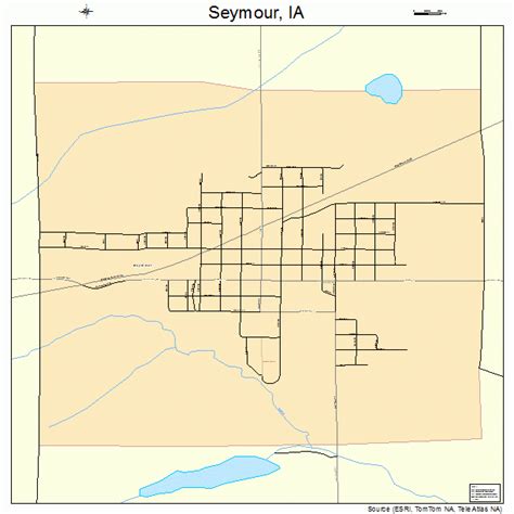 Seymour Iowa Street Map 1971760