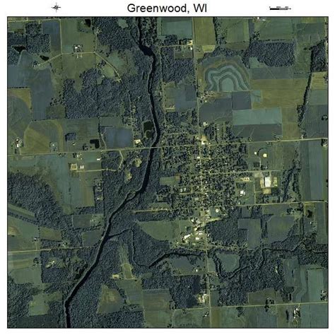 Aerial Photography Map of Greenwood, WI Wisconsin