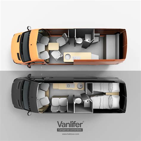 VANLIFER Conversions - Here are a few layouts for a Mercedes Sprinter ...