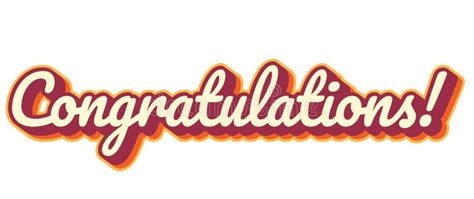 `Congratulations` sticker stock vector. Illustration of headline ...