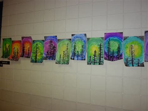 Mrs. Werner's Art Room: 4th grade Winter Paintings