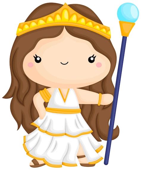 Un vector de la diosa griega hera. | Vector Premium