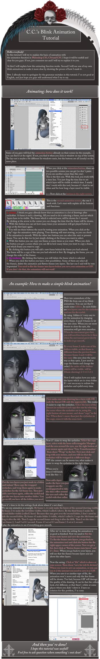 Blinking Animation Tutorial by CatCleopatra on DeviantArt