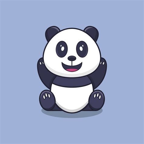 Panda Illustrated On Background 1983470 Vector Art at Vecteezy