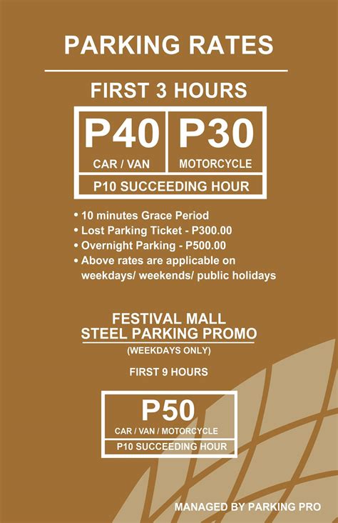 Festival Mall - Here are the new parking rates for...