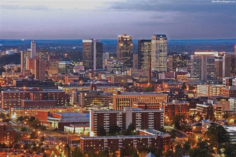 Birmingham Wonderful English City Skyline At Dusk England Hd Desktop ...