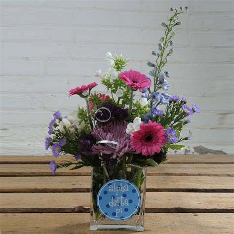 Alpha Delta Pi House Arrangement - Sorority Flowers, Alpha Delta Pi ...