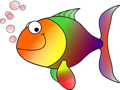 Clipart - Happy fish