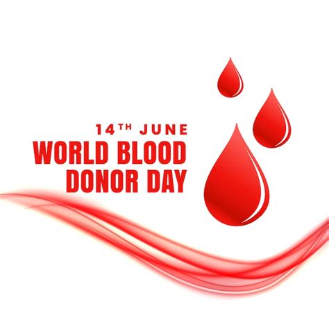 Free Vector | 14th june world blood donor day concept poster