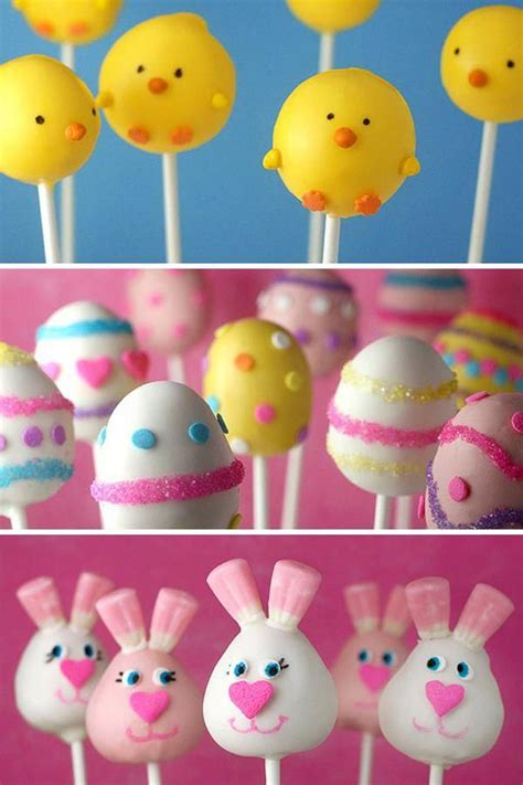 These easter cake pops make the most adorable easter dessert idea! # ...