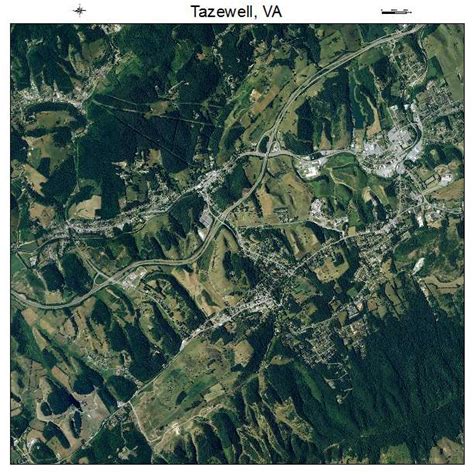 Aerial Photography Map of Tazewell, VA Virginia