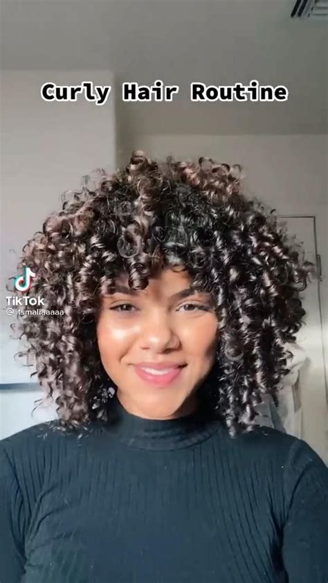 Curly Hair Routine @itsmaliaaaaa on TikTok [Video] | Hairdos for curly ...