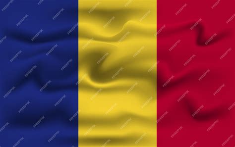 Premium Vector | Realistic romania vector flag design