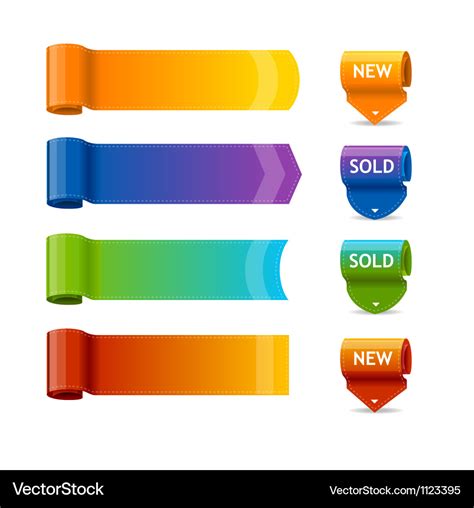 Colorful text box templates Royalty Free Vector Image