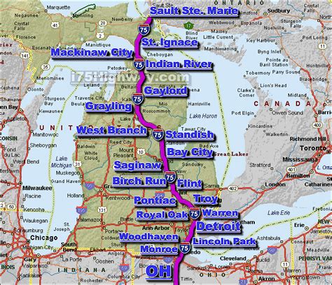 I-75 Michigan Traffic Maps